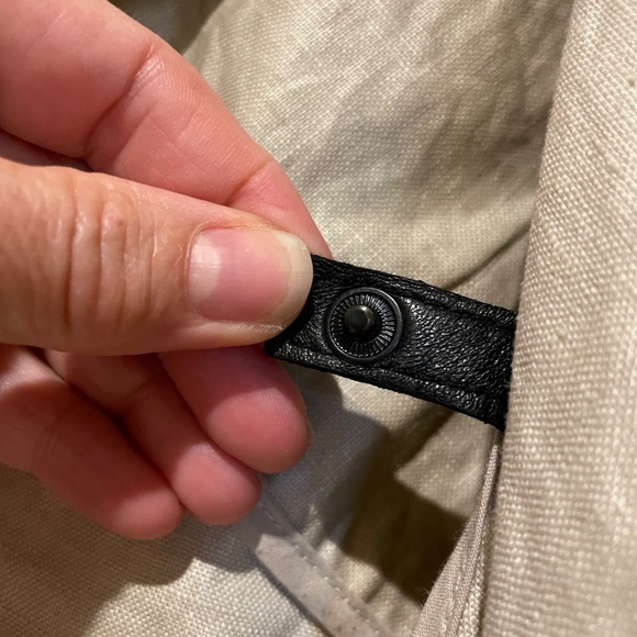 RUDSAK soft leather and linen jacket for woman, medium size, excellent condition - Picture 12 of 15